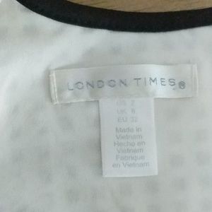London Times Dresses - Two tone, Lazer cut scuba dress London Times Dresses - Two tone, Lazer cut scuba dress